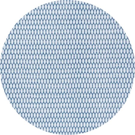 Safavieh 6 x 6 ft. Montauk Contemporary Round Hand Loomed Rug; Blue & Ivory MTK608B-6R